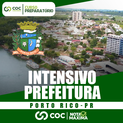 Preparatório Prefeitura de Porto Rico PR COC Concursos Os