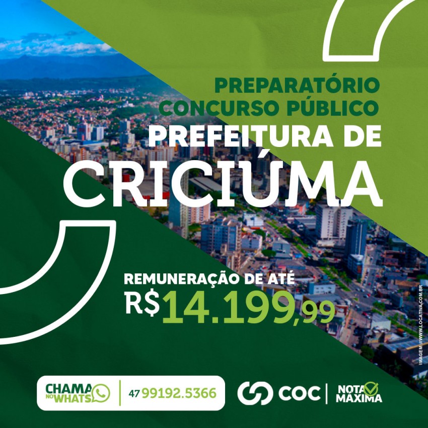 Preparatrio Prefeitura de Cricima | Nvel Mdio